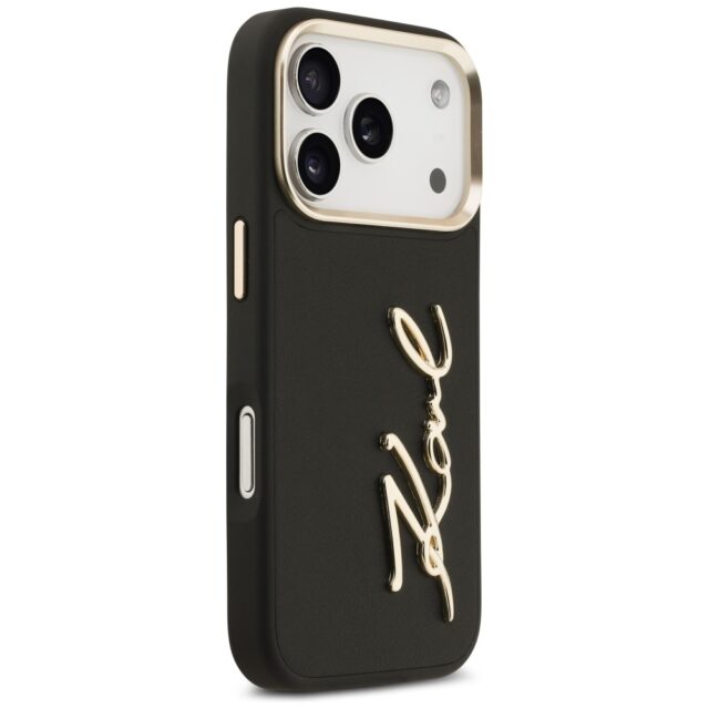 Karl Lagerfeld Karl Script Logo Case for iPhone 17 Pro Black - imagine 4