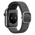 UNIQ Aspen Strap Apple Watch 40/38/41 mm Series 1/2/3/4/5/6/7/8/SE/SE2/SE3 Braided granite grey - imagine 3