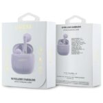 Guess Bluetooth headphones GUTWSJ14ESGU TWS + docking station purple Printed Classic Logo - imagine 4