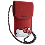 Hello Kitty HKOWBPSCKER Red Leather Handbag with Hiding Kitty Cord - imagine 3