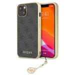 Guess GUHCP13MGF4GGR iPhone 13 / 14 / 15 6,1" grey hardcase 4G Charms Collection