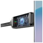 USAMS USB-C to USB-C Cable 100W 1.2m Zinc Alloy Fast Charging Data Cable Meteor Series SJ744USB0 - imagine 5