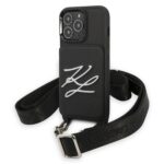 Karl Lagerfeld KLHCP13LSAKLCK iPhone 13 Pro / 13 6,1" hardcase black Saffiano Autograph