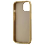 Case Karl Lagerfeld Wrinkled Metal Signature for iPhone 15 gold - imagine 7
