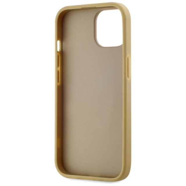 Case Karl Lagerfeld Wrinkled Metal Signature for iPhone 15 gold - imagine 7