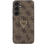 Guess GUHCS24SPGS4TDW S24 S921 brown hardcase Grip Stand 4G Triangle Strass - imagine 3