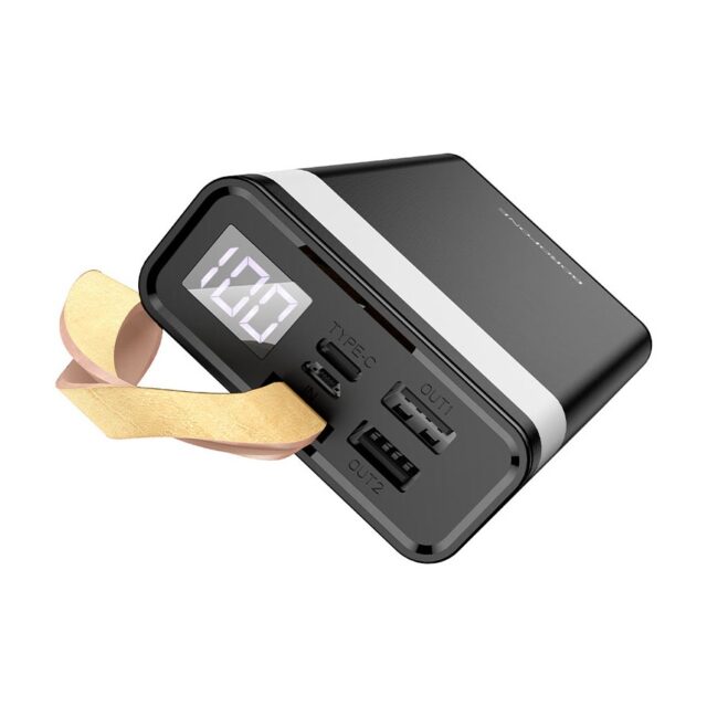 Borofone BJ18 Coolmy 20000mAh Black | Powerbank | Power bank, 2x USB - imagine 3