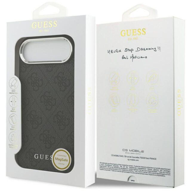 Case Guess 4G Classic Logo MagSafe for iPhone Air black - imagine 8