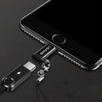 USAMS microUSB to Lightning Adapter with Lanyard black SJ152ML01 (US-SJ152) - imagine 2