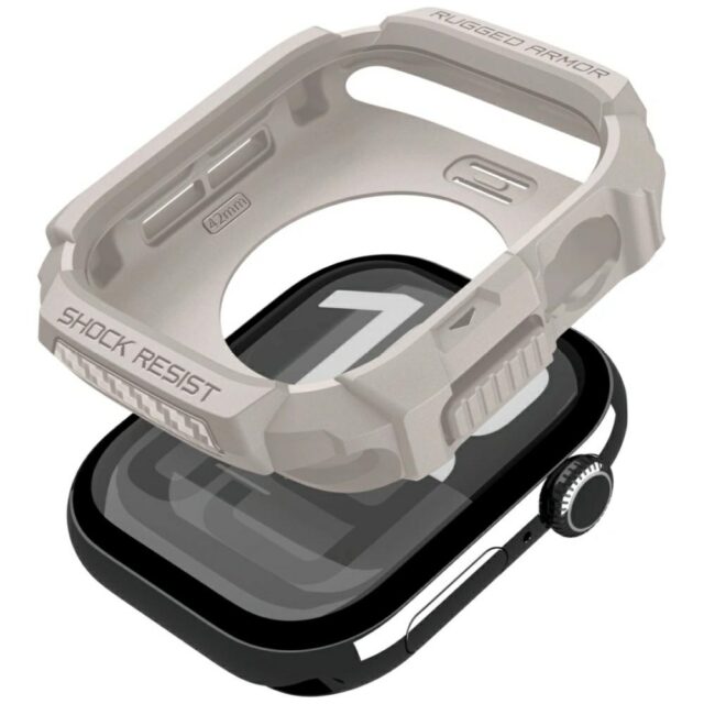 Pasek Spigen Rugged Armor Pro do Apple    Watch 10 / 11 42mm beżowy - imagine 7