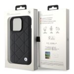 Case BMW BMHCP15L22RQDK iPhone 15 Pro 6.1" black Leather Quilted - imagine 8
