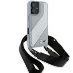 BMW BMHCP16S23PSCCG iPhone 16 6.1" grey hardcase M Edition Carbon Stripe & Strap - imagine 3