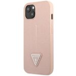 Guess GUHCP14SPSATLP iPhone 14 / 15 / 13 6.1" pink hardcase SaffianoTriangle Logo - imagine 3