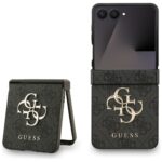 Guess Big 4G Logo Classic Logo Case for Samsung Galaxy Z Flip7 Black