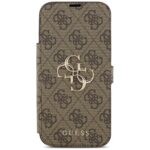 Guess Book 4G Metal Logo Case for iPhone 17 Pro Max Brown - imagine 3