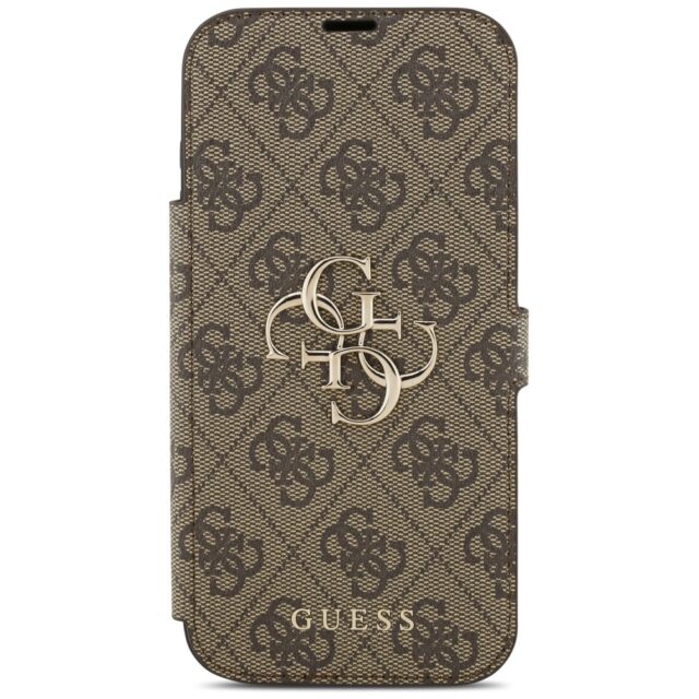 Guess Book 4G Metal Logo Case for iPhone 17 Pro Max Brown - imagine 3