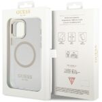 Guess GUHMP12MHTRMD iPhone 12/12 Pro 6.1" gold hardcase Metal Outline Magsafe - imagine 8