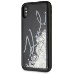 Karl Lagerfeld KLHCPXPH2IR iPhone X/Xs black Glitter Signature - Glow in the dark - imagine 2