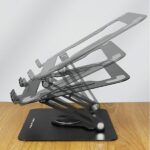 AWEI X46 Rotating Laptop Desk Holder Black - imagine 5