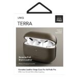 UNIQ Terra Case AirPods Pro Genuine Leather olive - imagine 7