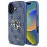 Guess GUHCP16S4GMGBL iPhone 16 6.1" blue hardcase 4G Big Logo