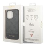 Guess GUHCP14LG4GLGR iPhone 14 Pro 6,1" grey hard case 4G Stripe Collection - imagine 8