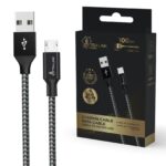 Extralink Smart Life USB-A to Micro-USB Cable Black, 100cm