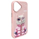 Nimmy case iPhone 16 6.1" pink Cool&Cute 2.0 Cat - imagine 4