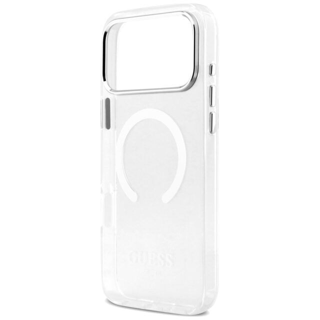 Guess Metal Outline MagSafe case for iPhone 17 Pro Max silver - imagine 6