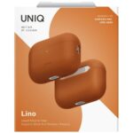 Case UNIQ Lino for AirPods Pro 3 gen      Silicone orange - imagine 6