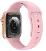 Smartband Extralink Lifestyle Smartwatch F89, Gold + Pink/Black Band - imagine 4