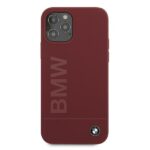 BMW BMHCP12MSLBLRE iPhone 12 / 12 Pro 6.1" red hardcase Silicone Signature Logo - imagine 3