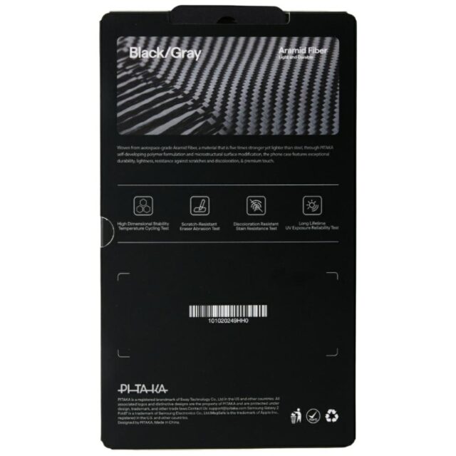 Case PITAKA Ultra-Slim MagSafe for Samsung Galaxy Z Fold7 black grey - imagine 8