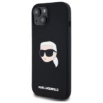 Karl Lagerfeld KLHMP15SSKHPPLK iPhone 15 6.1" black hardcase Silicone Karl Head Print MagSafe - imagine 2