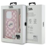 Karl Lagerfeld KLHMP15XHCKCKLCP iPhone 15 Pro Max 6.7" pink hardcase IML Crossbody Monogram Ka - imagine 7