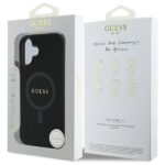 Guess GUHMP16SPSAHMCK iPhone 16 6.1" black hardcase Saffiano Classic Logo MagSafe - imagine 8