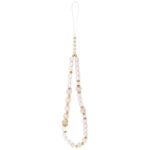 Guess IML Flowers Pearl Strap MagSafe Case for iPhone 17 Pro Max Pink - imagine 2