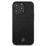 Mercedes MEHCP13XPSQBK iPhone 13 Pro Max 6,7" black hardcase Leather Stars Pattern - imagine 3