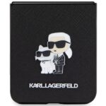 Karl Lagerfeld KLHCZF5SAKCNPK Z Flip5F731 hardcase black Saffiano Karl&Choupette Pin - imagine 5