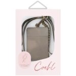 Universal 3-in-1 phone lanyard UNIQ Coehl Caryne with card wallet pebble - imagine 3