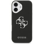 Case Guess Grained Big 4G Classic Logo for iPhone 17 black - imagine 3