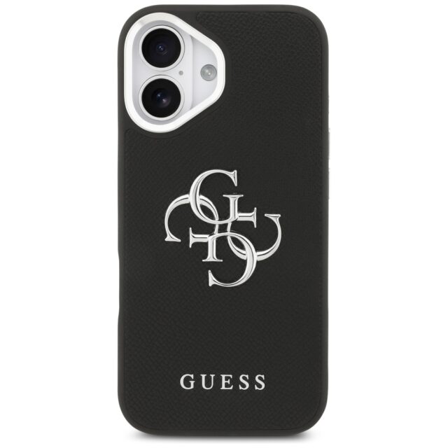Case Guess Grained Big 4G Classic Logo for iPhone 17 black - imagine 3