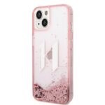 Karl Lagerfeld KLHCP14SLBKLCP iPhone 14/ 15 / 13 6,1" pink hardcase Liquid Glitter Big KL - imagine 2