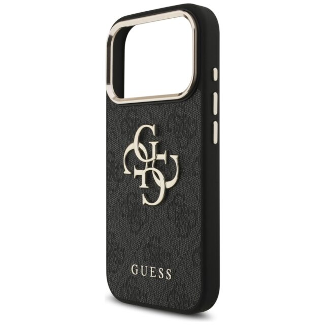 Case Guess 4G Big 4G Classic Logo for iPhone 17 Pro black gold - imagine 6