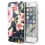 Guess GUHCI8PCUTRFL03 iPhone 7/8/SE 2020/ SE 2022 navy N°3 Flower Collection Shiny