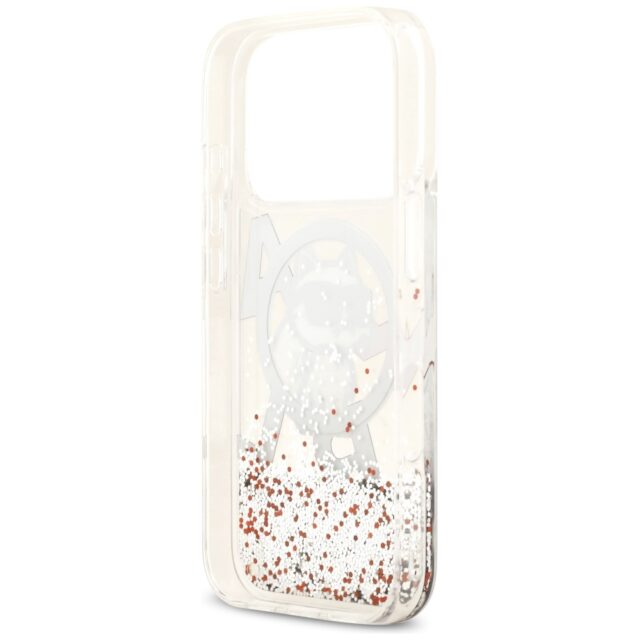 Karl Lagerfeld Liquid Glitter Choupette Logo MagSafe Case for iPhone 17 Pro Clear - imagine 7