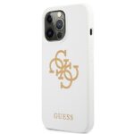 Guess GUHCP13XLS4GGWH iPhone 13 Pro Max 6,7" white hard case Silicone 4G Logo - imagine 2