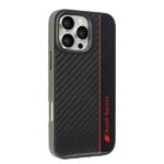 Audi Carbon Fiber Stripe iPhone 16 Pro Max 6.9" black hardcase AUS-TPUPCIP16PM-R8/D1-BK - imagine 2