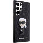 Karl Lagerfeld KLHCS23LSAKLHKPK S23Ultra S918 hardcase black Saffiano Monogram Ikonik - imagine 4