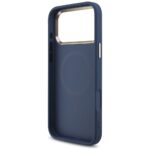 Case Guess 4G Triangle Logo MagSafe for iPhone 17 Pro Max blue gold - imagine 7